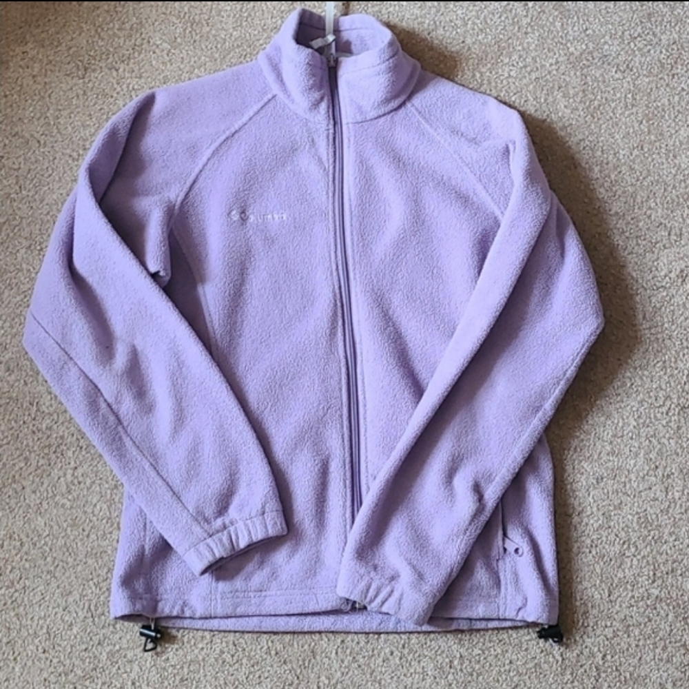 Columbia Purple Ski Jacket Full-Zip Fitted Design